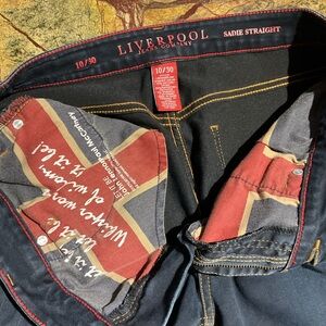 Liverpool Men's Dark Blue Straight Jeans